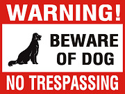 Beware of Dog Sign